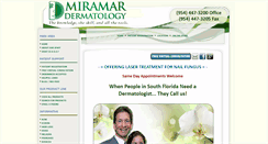 Desktop Screenshot of miramardermatology.com